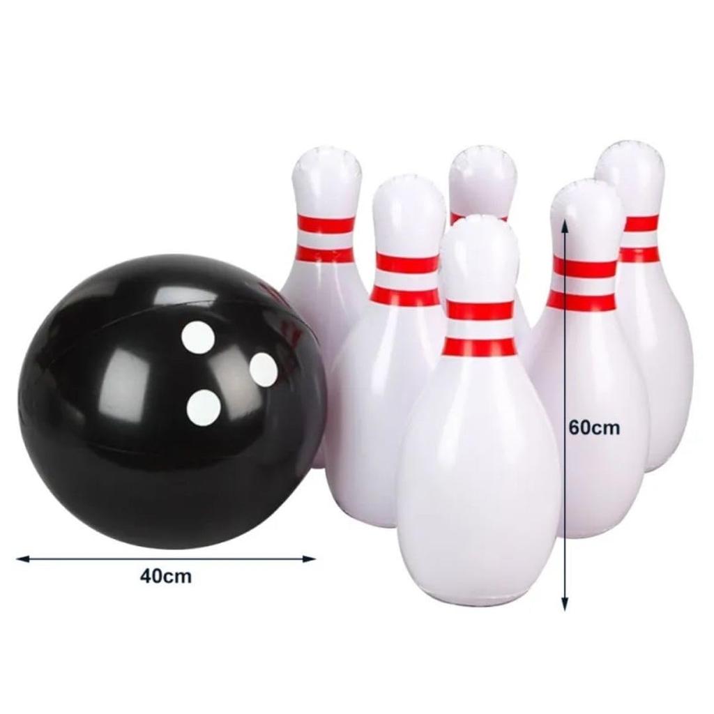 AiO JAPAN Giant Bowling Pin with Balloon and Ball, 60cm, Extra Large
