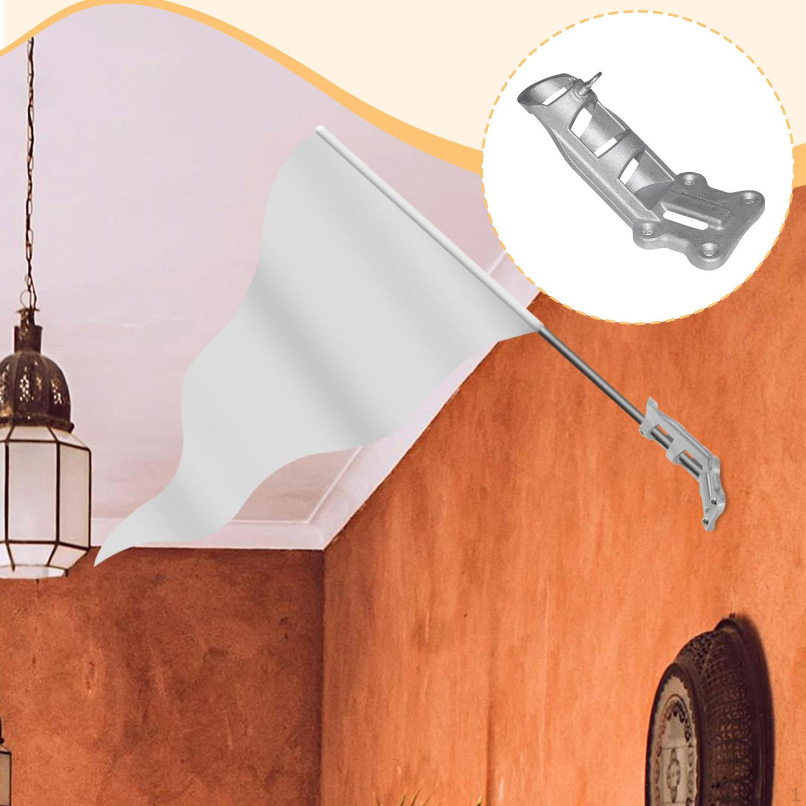 Flag Pole Holder Bracket Practical Premium Flagpole Mount Mounting Wall Mounted