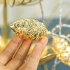 Gold Silver Fake Pine Cone LED String Lights 10/20/40LED Fake Plants LED Light Garland  New Year