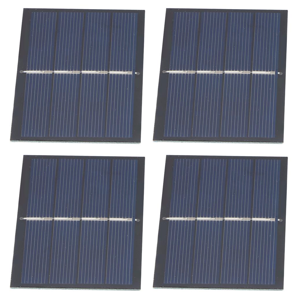 4Pcs 0.65W 2V DIY Solar Panel Module System for Solar Toy Light Battery Charging 60x80mm