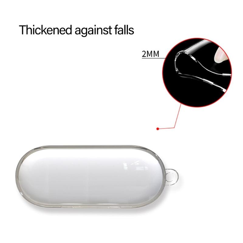 Compactly Protective Case For WFC510 Wireless Earbuds Shell Charging Box Durability TPU Cover Holder with Carabiner