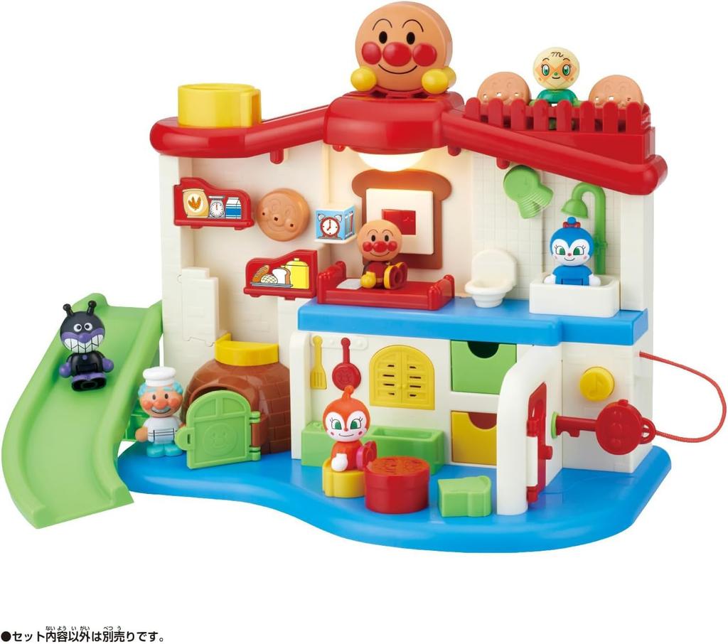Various Flashing Anpanman First House Winter Baby Anpanman Doll [Bandai] Sounds Lights! (2025 Bonus Included)