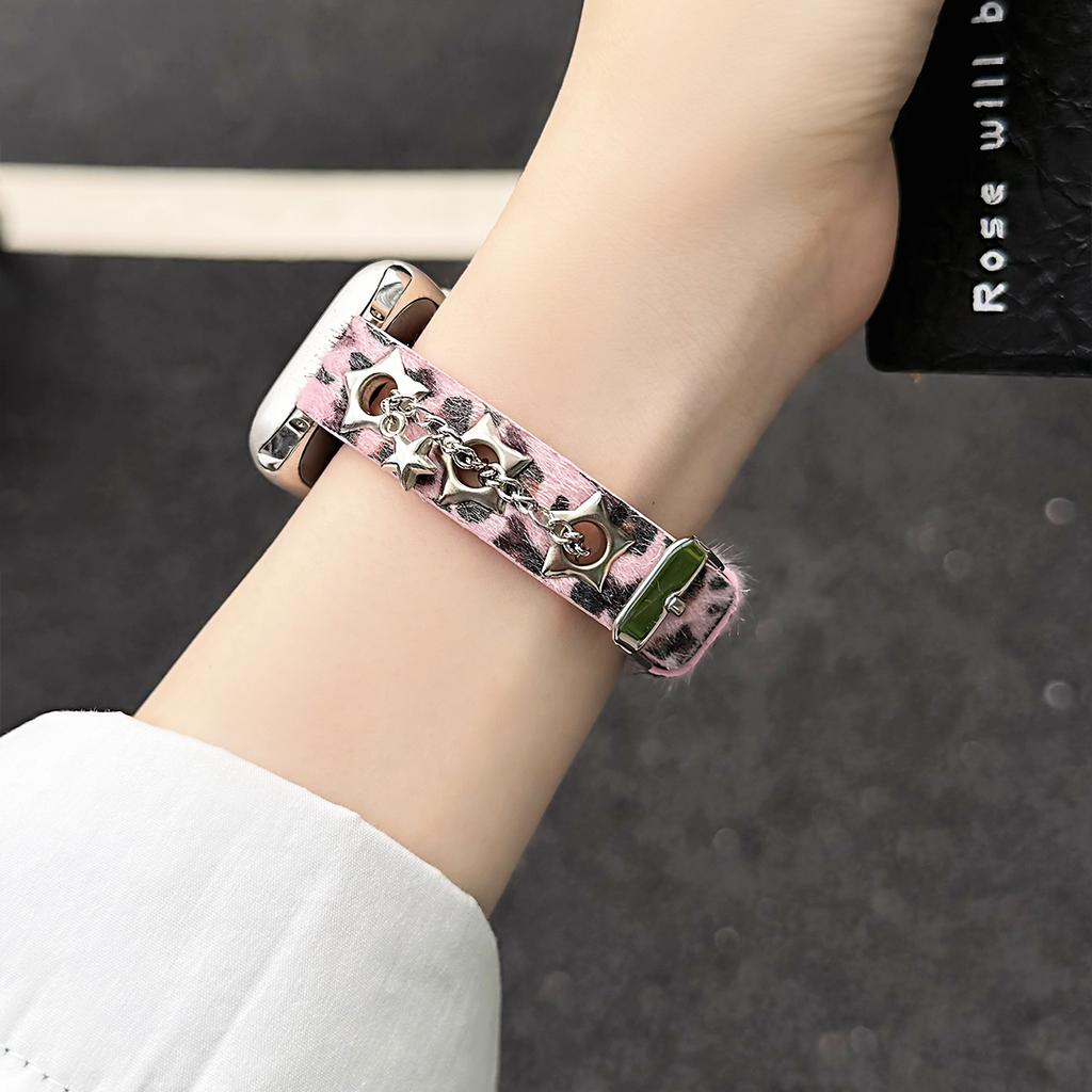 Lederarmband für iWatch Ultra3 2 11 10 9 8 7 6 5 Se3 Liebes-Metallarmband für Apple Watch 40mm 41 42mm 44 45mm 46 49mm