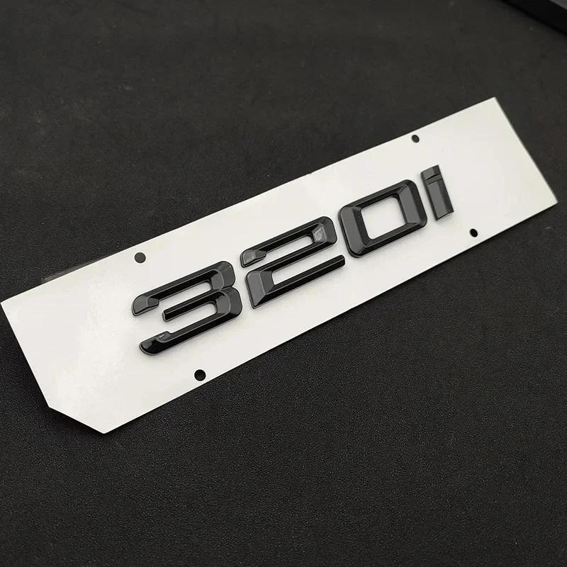 

Chrome Black Car Letters Fender Trim Badge 320i 320 Emblem Sticker For BMW 320i 320d Logo G20 F30 E46 E90 F31 F34 Accessories 2018-2023