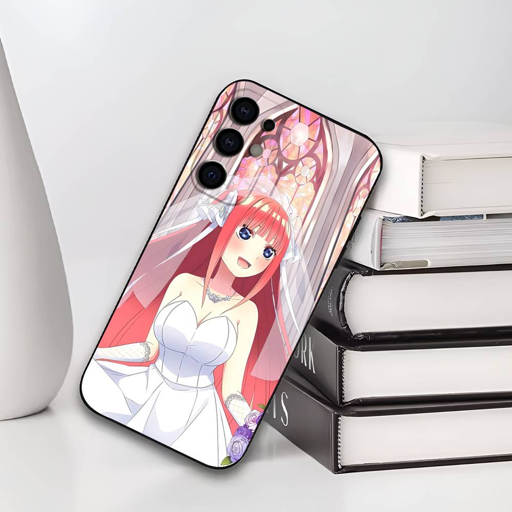 N-Nino N-Nakano Anime Phone Case For Samsung S25,S24,S21,S22,S23,S30,Ultra,S20,Plus,Soft Silicone Black Cover