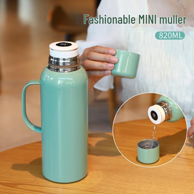 Leopard Smart Temperature Display Portable Stew Tea Pot 820ml