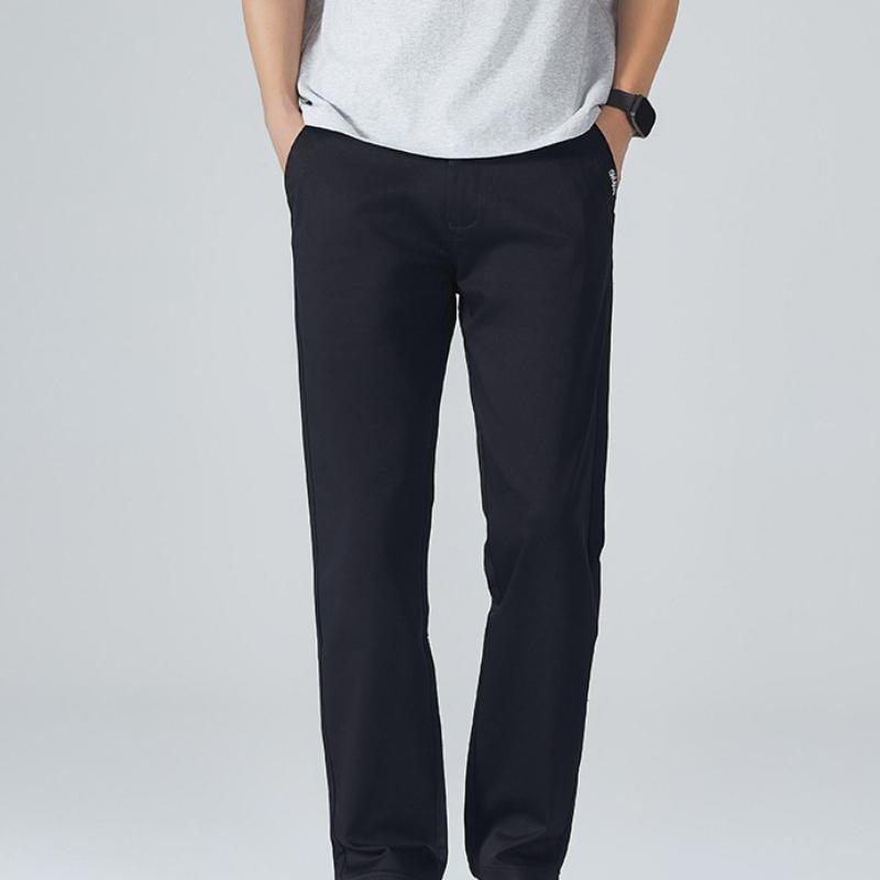 

Весенне-осенние мужские повседневные брюки Мужские деловые свободные прямые 38