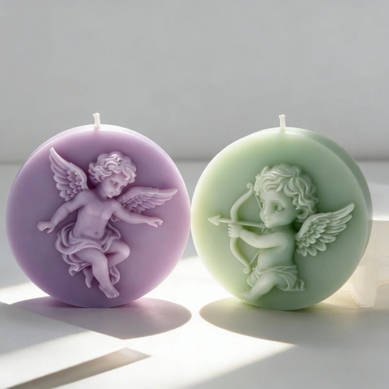 Silicone Mould for Making Angel Shaped Candle Soap and Craft with Artistic Styles