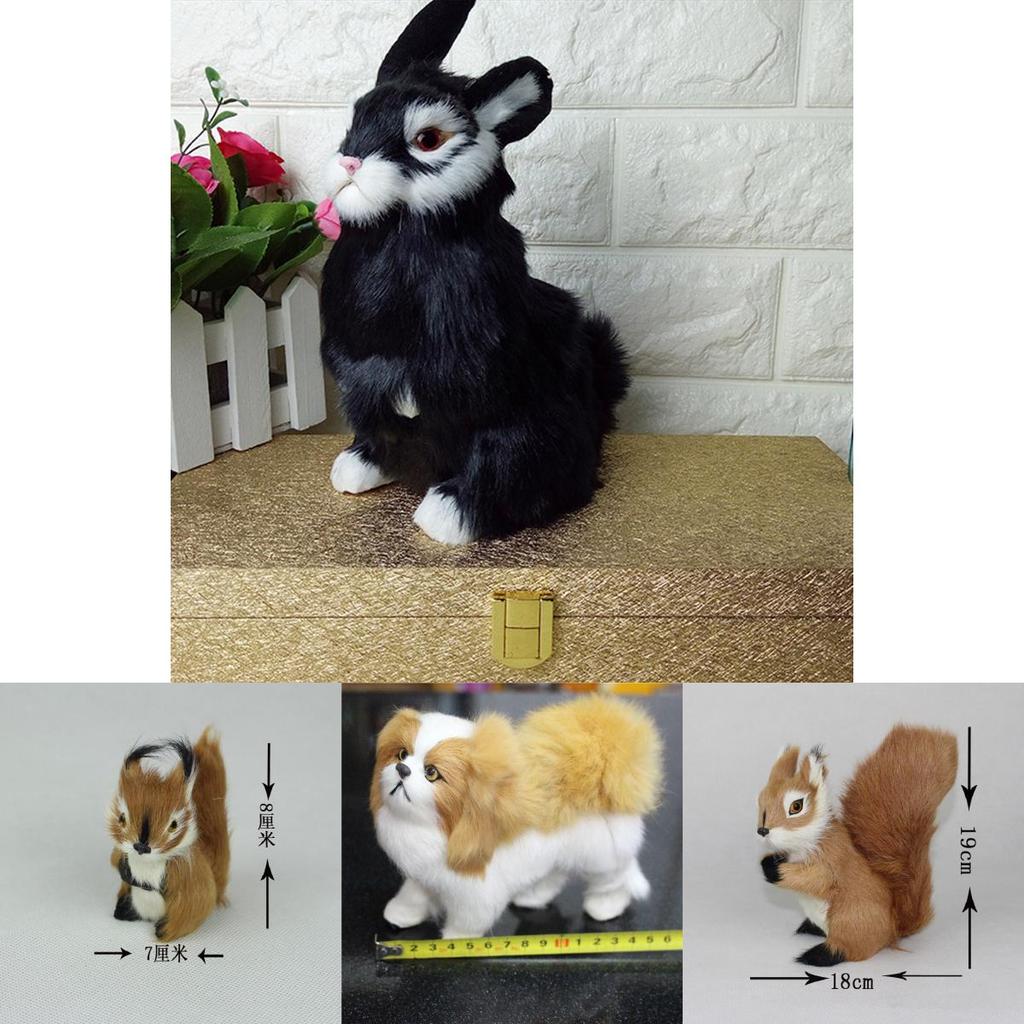Premium Quality Cute Plush Toys Rabbit Dog And Squirrel Simulation Animal Gifts