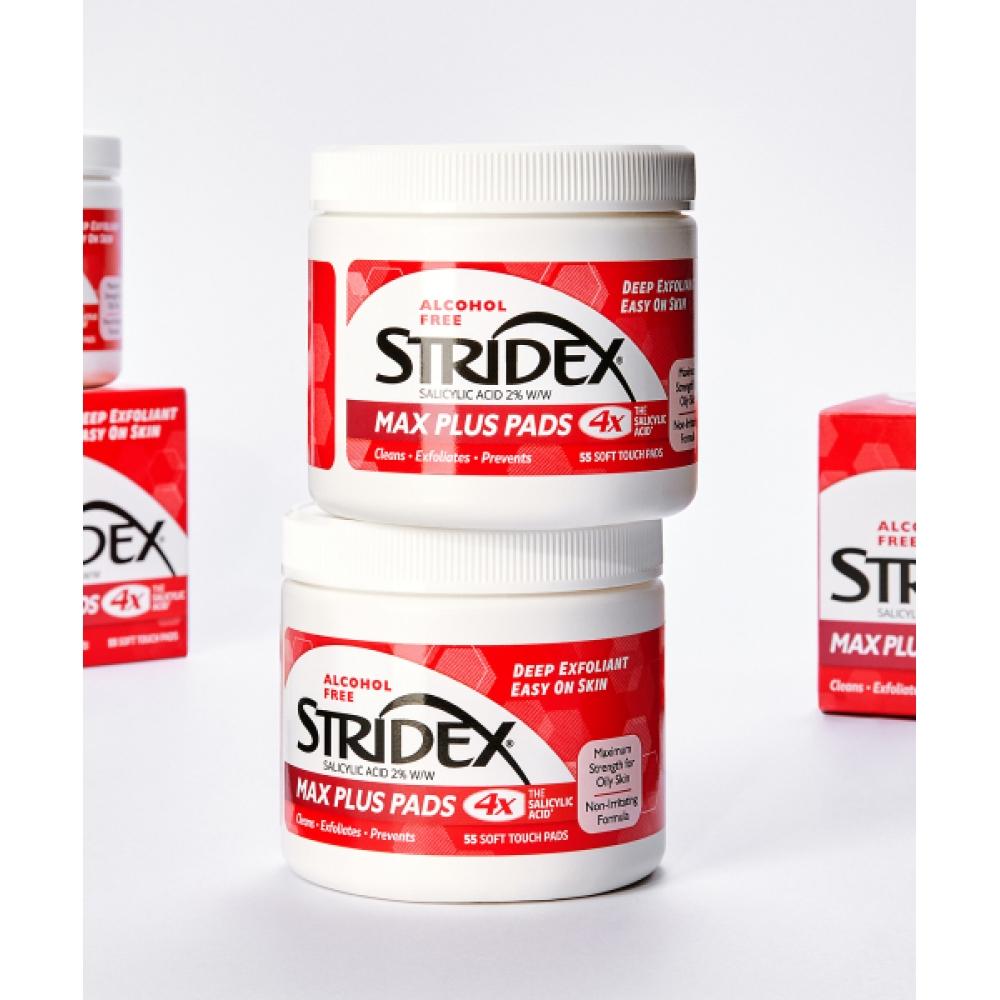 Blistex [2pack] Stridex Max Plus Pad 55 Sheets NONE