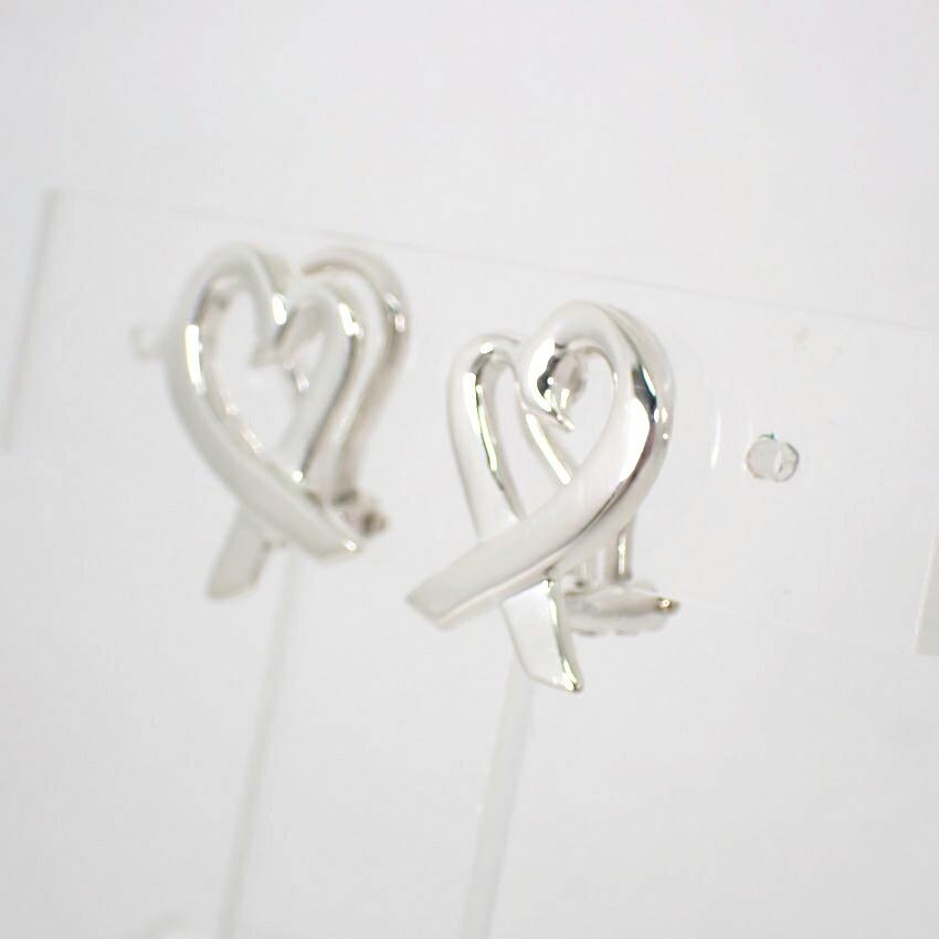 [Used] TIFFANY/Tiffany 925 Loving Heart Earrings/j70-2