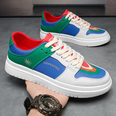 Fashion Original Platform Skateboard Shoes Men Trend Street Outdoor Men's Designer Sneakers Fashion Blue Leather Casual Sports Shoes Men
