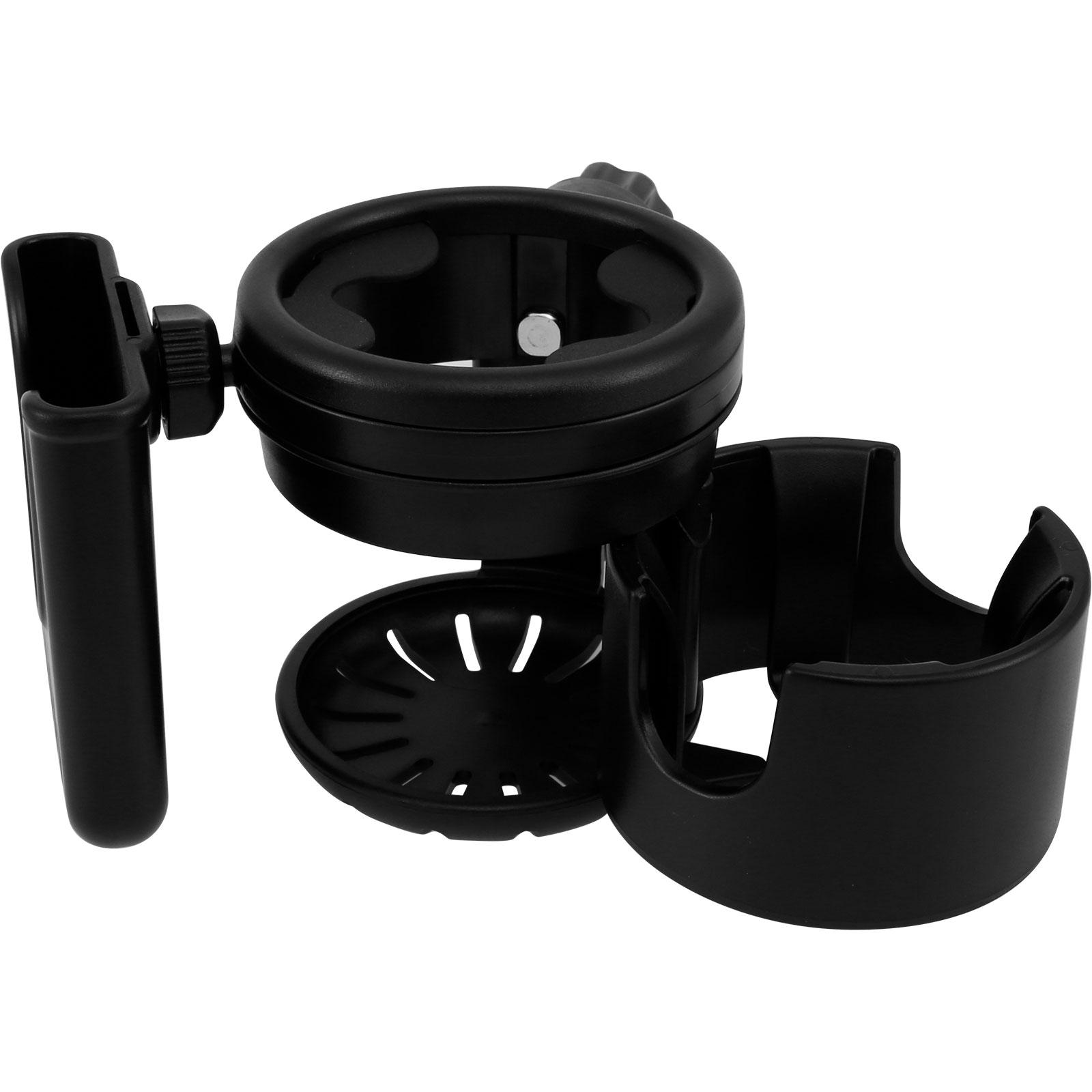 

3 IN1 Stroller Cup Holder with Phone Holder Retractable NonSlip Bike Cup Holder Multifunctional Holder Baby Stroller Accessories чёрный