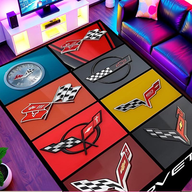 Sports car Print Rug, Washable Floor Carpet, For Entryway Dorm Laundry Room Office Study, Home Decor Birthday Christmas Gift