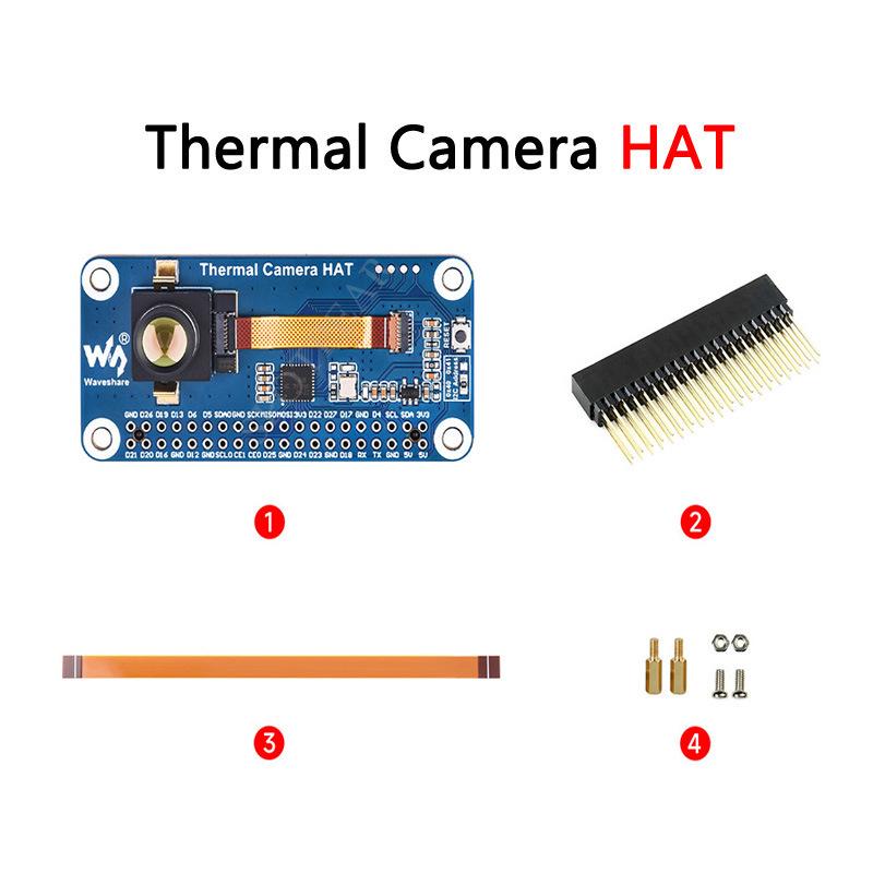

Інфрачервоний тепловізійний модуль для Raspberry Pi - 45° поле зору, 80x62 пікселі