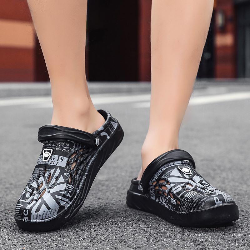 Sandaler for menn Sommersko Tresko Hagesko Fritidssko Strandsko Halvtøfler