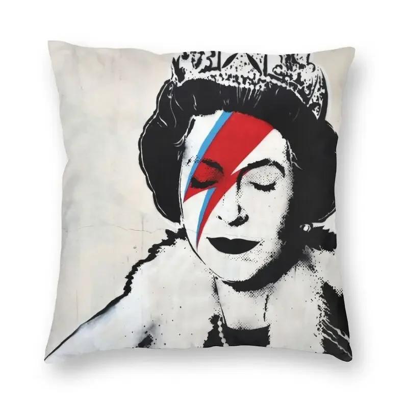 Banksy Uncovering Graffiti Pillow Cover Home Decor Cushion Sofa Street Art Cushion Cover Throw Pillow for Car Decorative Cushoin