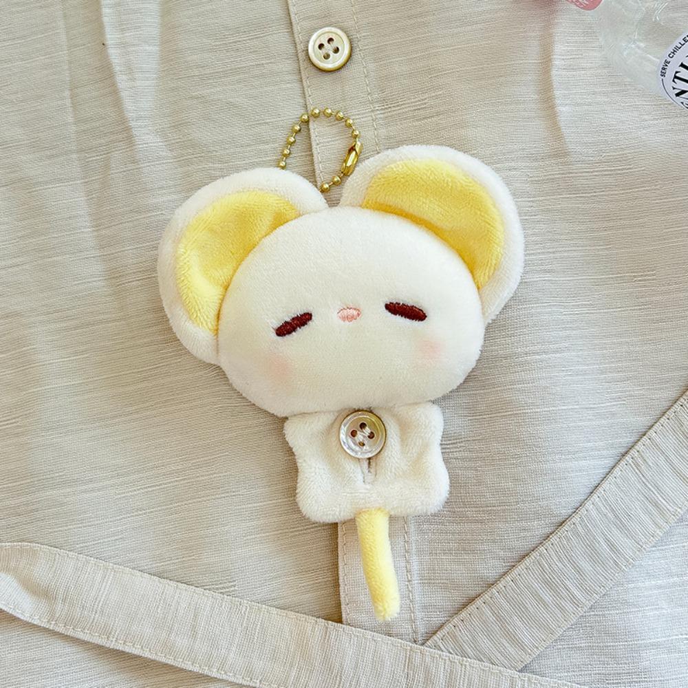 Kitten Doll Elephant Plush Doll Pendant Cow Plush Button Brooch  Holiday Gift Mouse