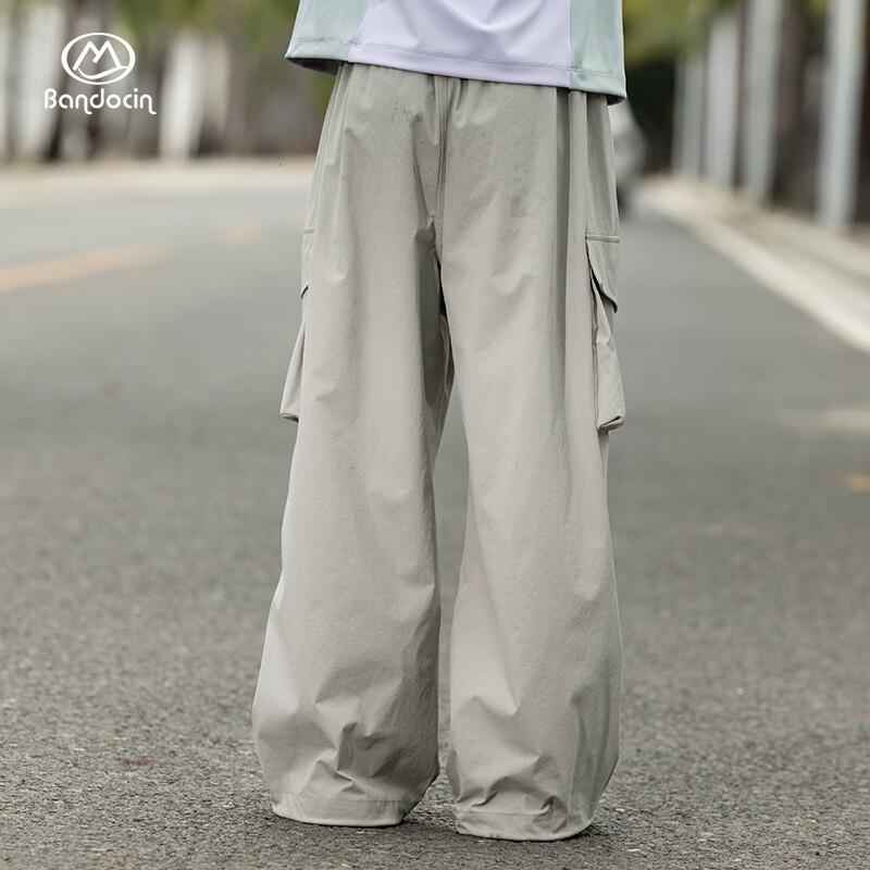 Girls  Loose-Fit Sporty Cargo Parachute Pants 120