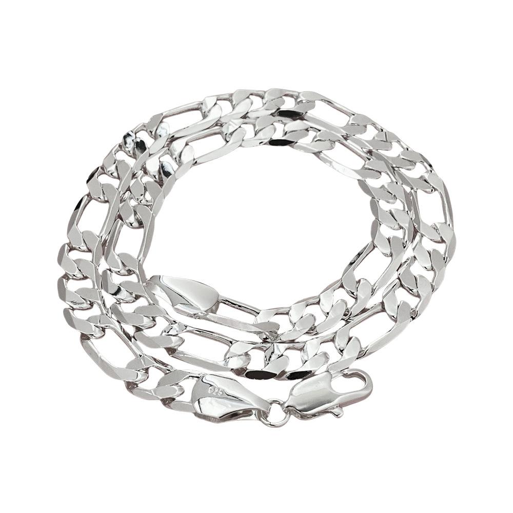 2026 European and American Jewelry Plated 925 Silver 10MM Three To One Ferrero Necklace 40-75CM