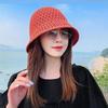 Bucket Hat Designer Wide Brim Women Bucket Hat Summer Straw Woven Sun Visor Hats Hollow Hat Striped Beach Hat