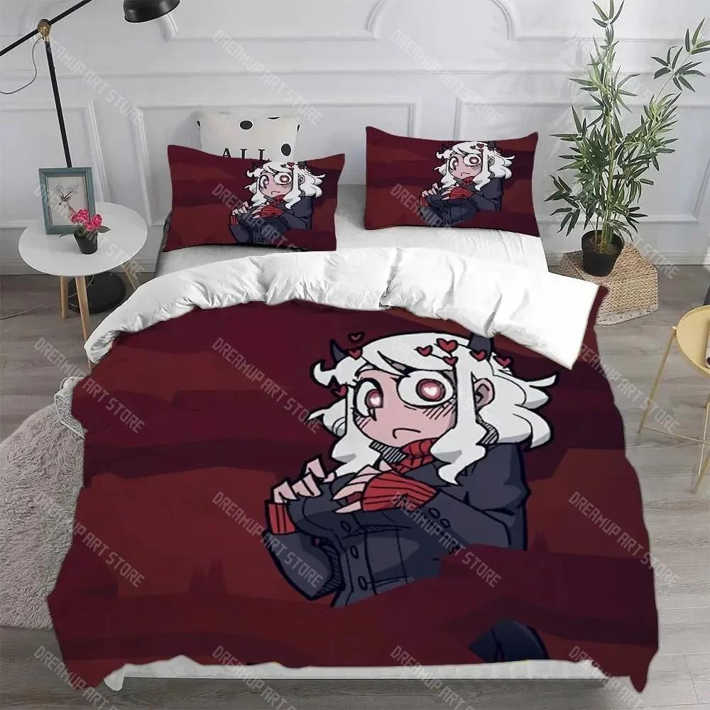 Game Helltaker Bedding Sets Comforter Quilt Bed Cover Duvet Cover Pillow Case 2-3 Pieces Sets Bedroom Decoration Home Textiles