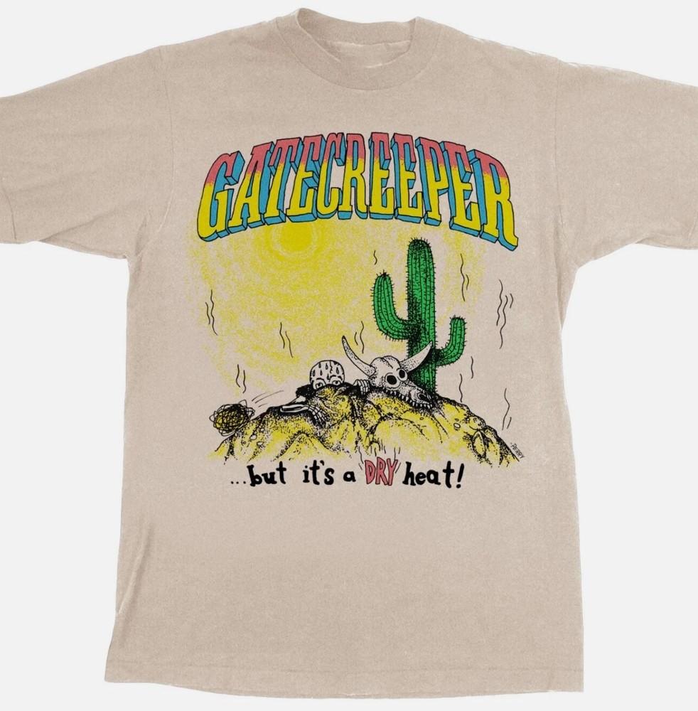 

Редкая футболка группы Gatecreeper, но это сухая жара Песок Все размеры Унисекс 4XL