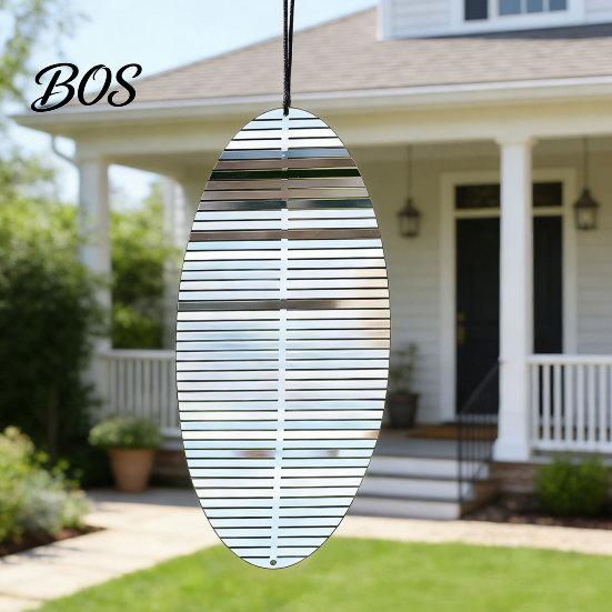 Odolná venkovní dekorace Nerezová spirálová větrná zvonkohra, Závěsný reflexní spinner se škrabancům odolným hákem, 3D pro vnitřní zahradu, dvorek