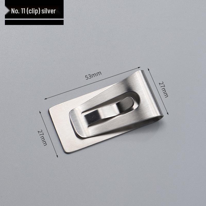 Retro Pen Clip Bill Notebook Accessory - Multi-purpose Stationery Office Supplies with Custom Logo Print