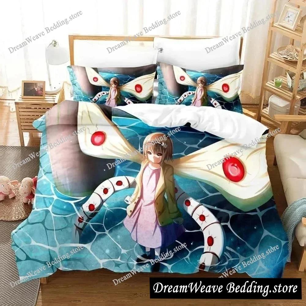 3D Print Anime Bed Sheet Set Tokyo Ghoul Bedding Set Single Twin Full Queen King Size Bed Set Aldult Kid Bedroom Quilt Cover963