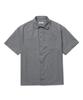 CONNECT KINLOCH Loose Fit Seersucker Short Sleeve Shirt (Light Grey)