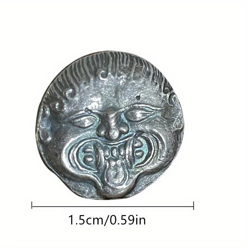 Antike griechische Mythologie Schlangenhaarige Hexe Medusa Metallabzeichen Handwerk Münze Ornament Geschenk Kopie