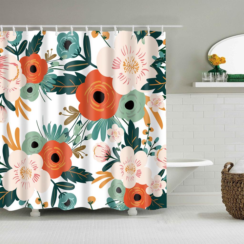 VIKAMA Nordic Inspired Instagram Style Starry Sky Pattern Shower Curtain Waterproof And Mould Resistant Bathroom Decorative Curt