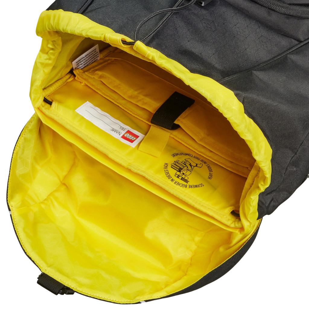 LEGO Bricks Nielsen School Bag, for Boy black Backpack