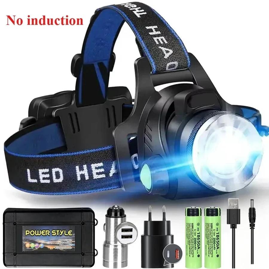 XIWANGFIRE T6 LED Headlamps Bright Heal Lamp18650 Long Endurance Lamp Rechargeable 3 Modes Torch Zoom Fishing Working Lantern