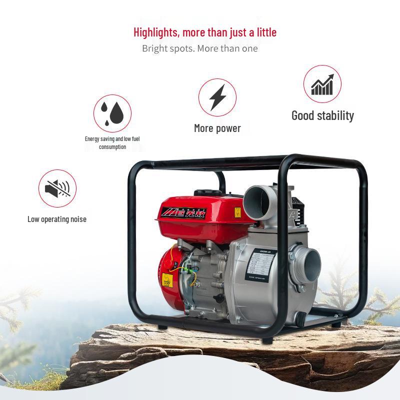 2-4 Inch High Head Gasoline Water Pump: Emergency Flood Control & Forest Fire Fighting