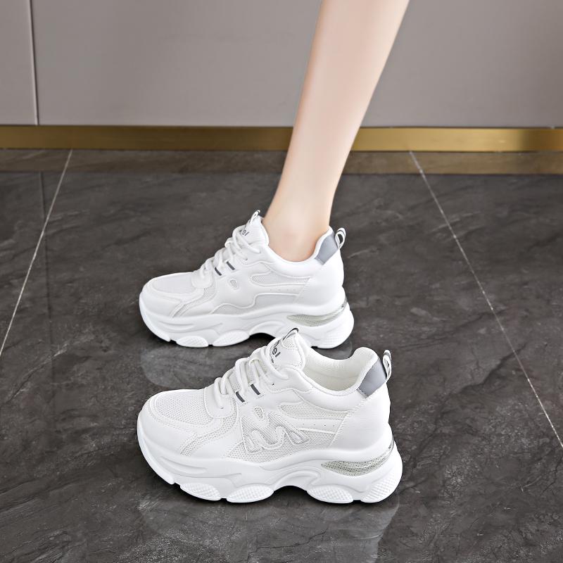 Inner Height Increase Dad Shoes INS Tide Spring and Autumn Platform Sports Travel Shoes New CM Height Increase