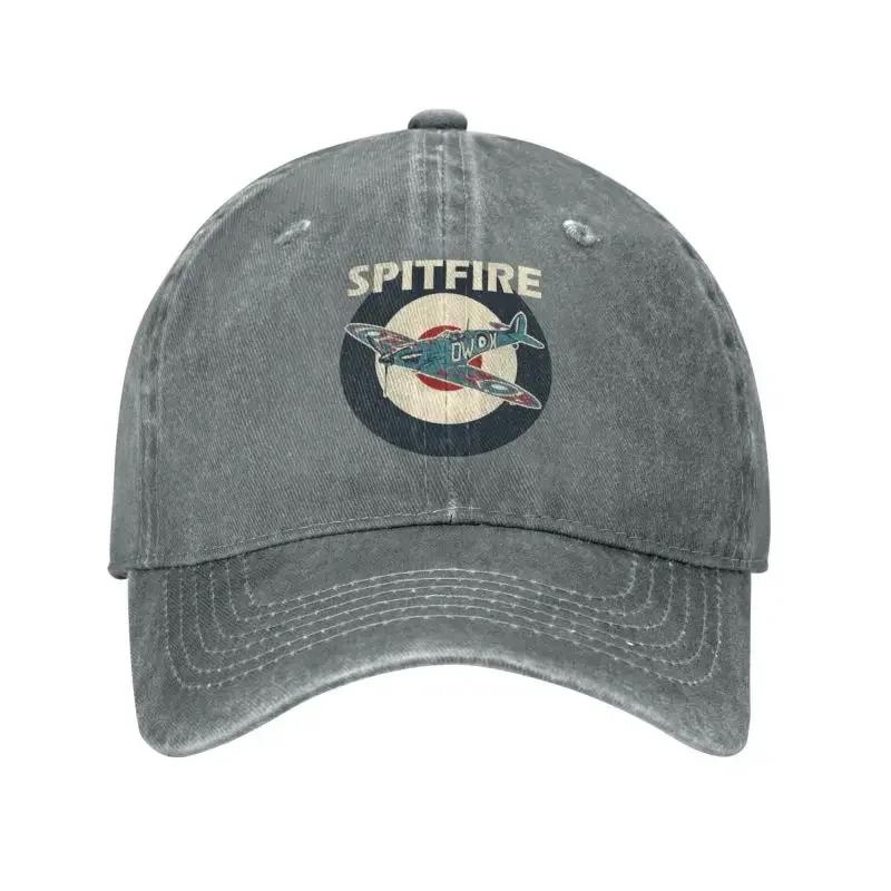 Cotton RAF Spitfire Aircraft Roundel WW War Plane Baseball Cap Personalized Adult Supermarine Airplane Dad Hat Outdoor