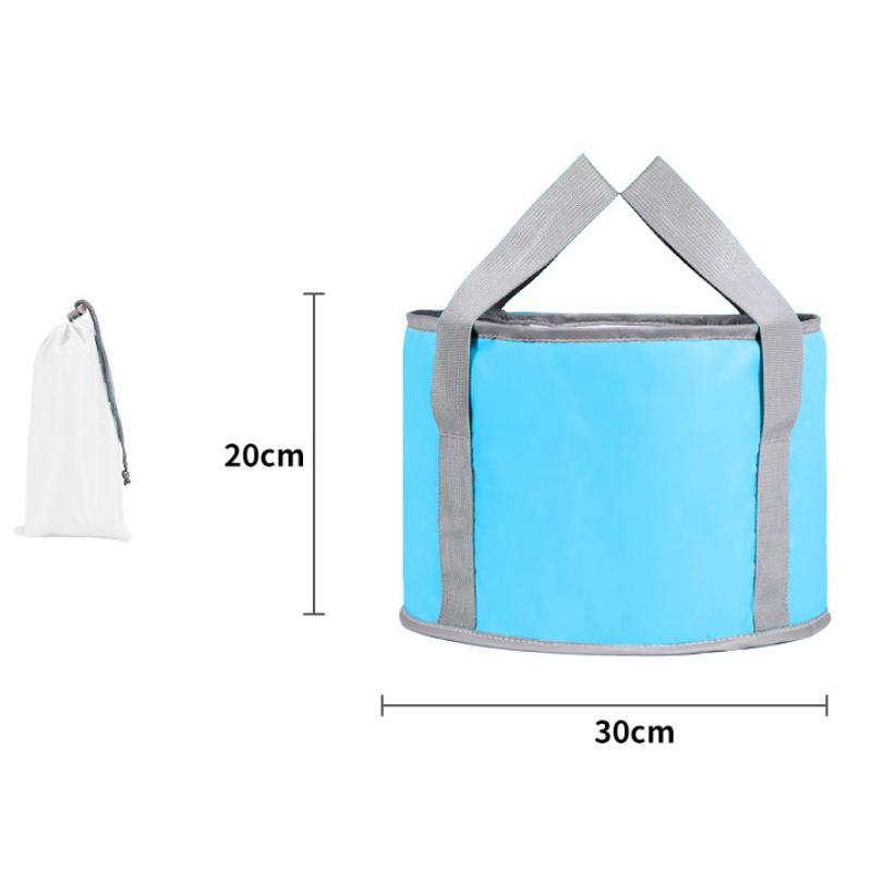 Foldable Foot Bath Bucket Portable Soaking Basin With Carry Handles Thickened Fabric For Home Spa Foot Wash And Daily Relaxation Use