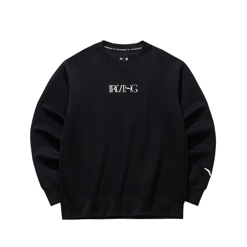 Anta Basketball Series Kyrie Series Simple Versatile Comfortable Round Neck Loose Shoulder Sweatshirt With Letter Print On The Back 172531712-3