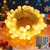 33FT 100LED Christmas Lights Indoor, Globe String Lights for Bedroom 8 Modes with Remote, Outdoor Hanging Fairy Lights for Room Wedding Garden