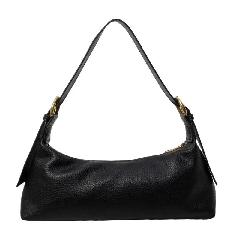 

Модные простые роскошные сумки через плечо из цельного ПУ материала, высококачественные, универсальные, в стиле для поездок на работу, сумки через плечо чёрный