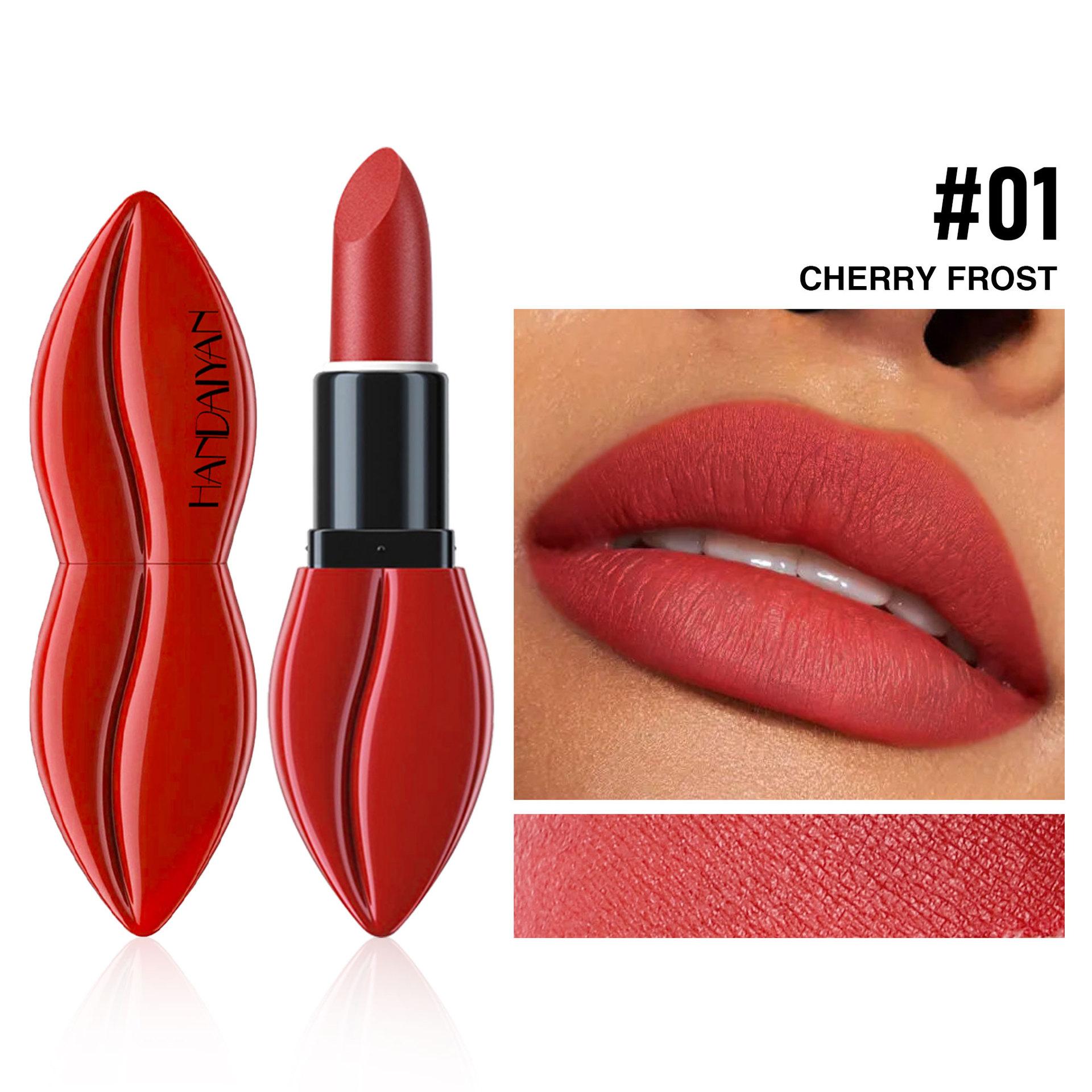 

Матовая помада 6 цветов, насыщенные и сочные цвета, естественная влажность, удобная и гладкая текстура, стойкая и простая в нанесении