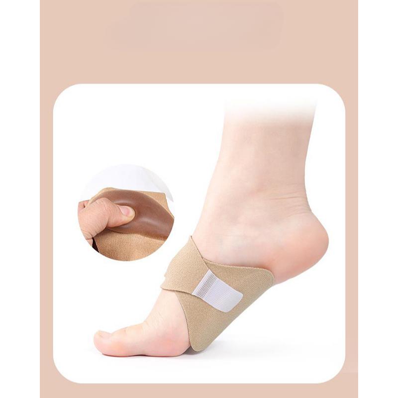 1Pair Arch Foot Pads Men's and Women's Flat Arch Support Pads Adjustable Non-falling Plantar Fascia Half A Yard Pad