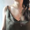 Accessories, Light Luxury, Simple Retro Ethnic Style Necklace, Crystal Pendant, Moon Short Collarbone Necklace.