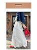 Women's White Lace A-Line Irregular Long Skirt, Spring/Autumn 2026 Collection