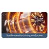Clip-on Camping Fan 3 Speed Rechargeable Battery Operated Air Circulator Desktop Portable for Tent Office Dorm and Home