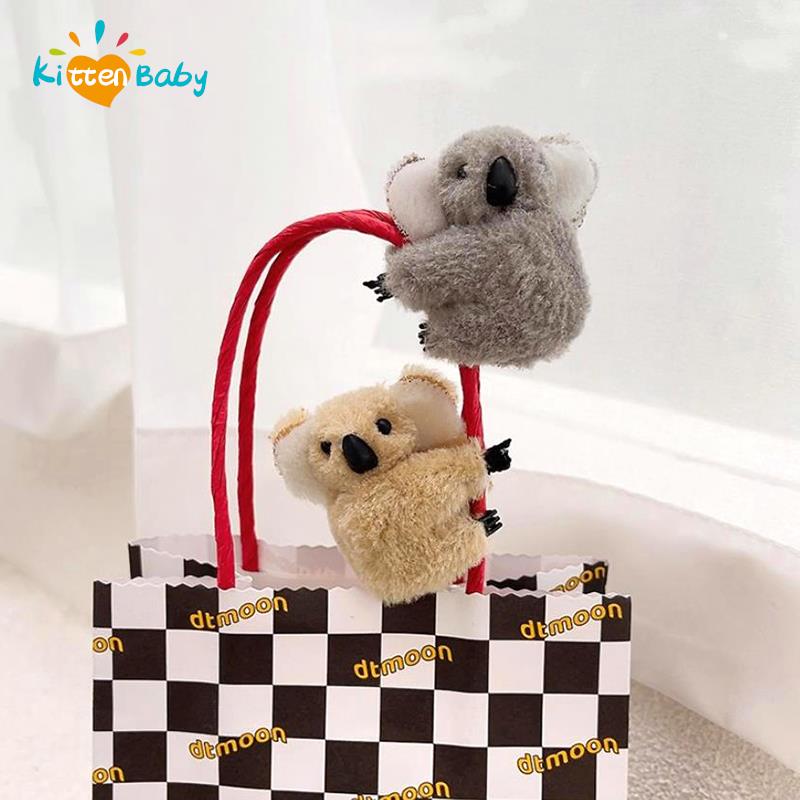 Heißer Neuer Koalabär Plüsch Haarnadelclip Niedliche Tiere Cosplay Haaraccessoires Für Mädchen Kind Cartoon Pferdeschwanz Zubehör Koala Modell