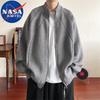 NASA MARVEL Men's Autumn/Winter Zip-Up Knit Cardigan