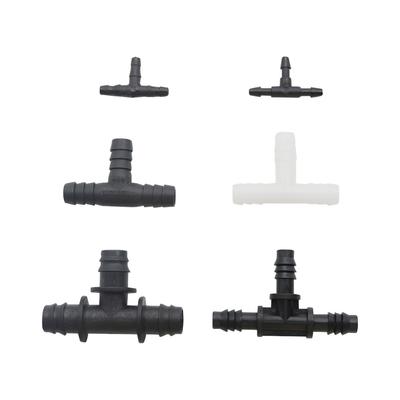 Plastic Barb Hose Fitting Tee Connector 3mm 4mm 8mm 10mm 13.5mm 3-Way Hose Joint Tube T-Shape Pipe Fittings 10 Pcs